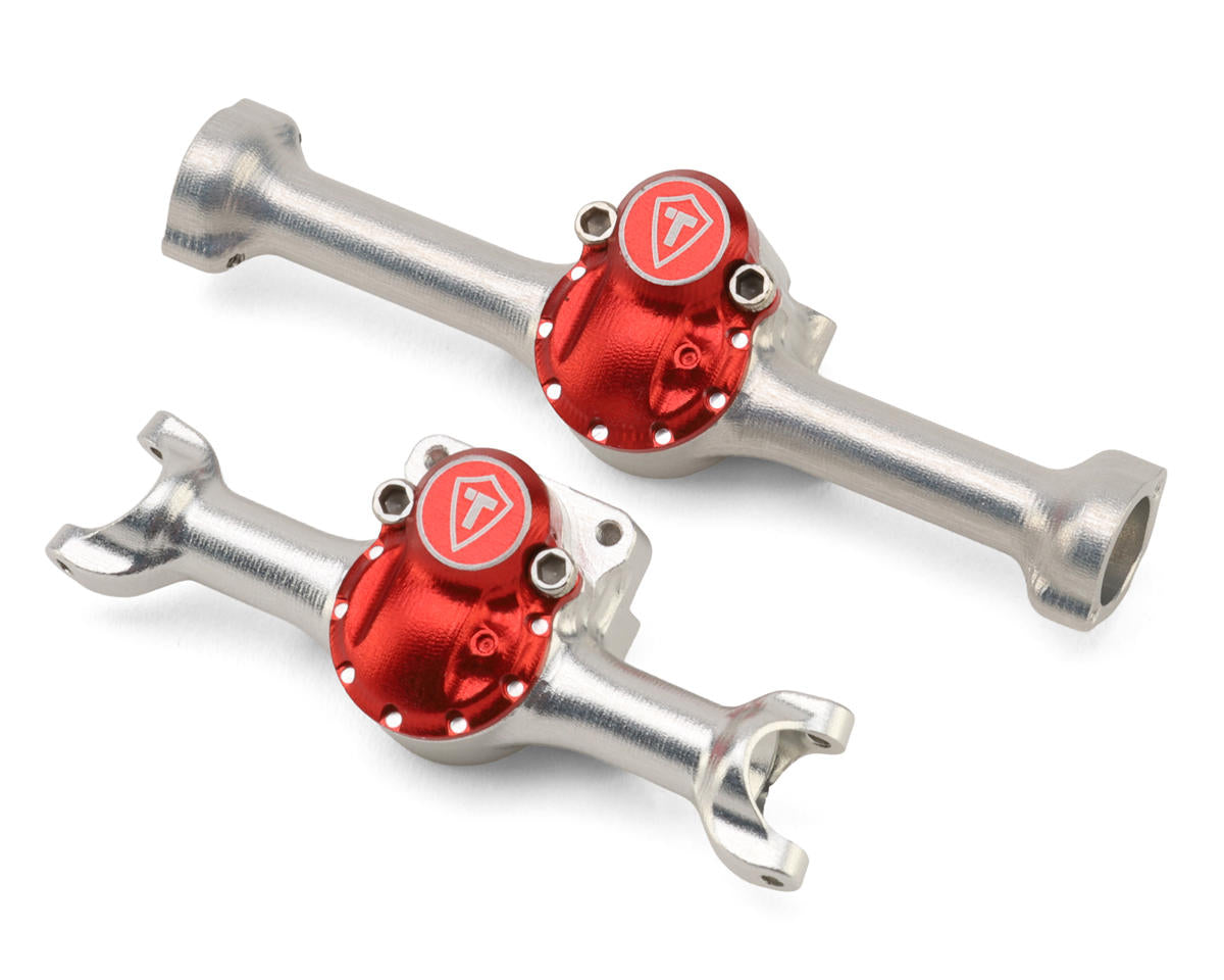 Treal Hobby Axial SCX30 Vintage Style 7075 Aluminum Axles Set (Silver)