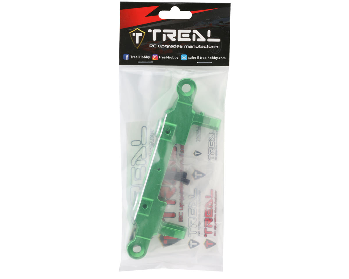 Treal Hobby SCX6 Aluminum Rear Bumper & Body Mount (Green)