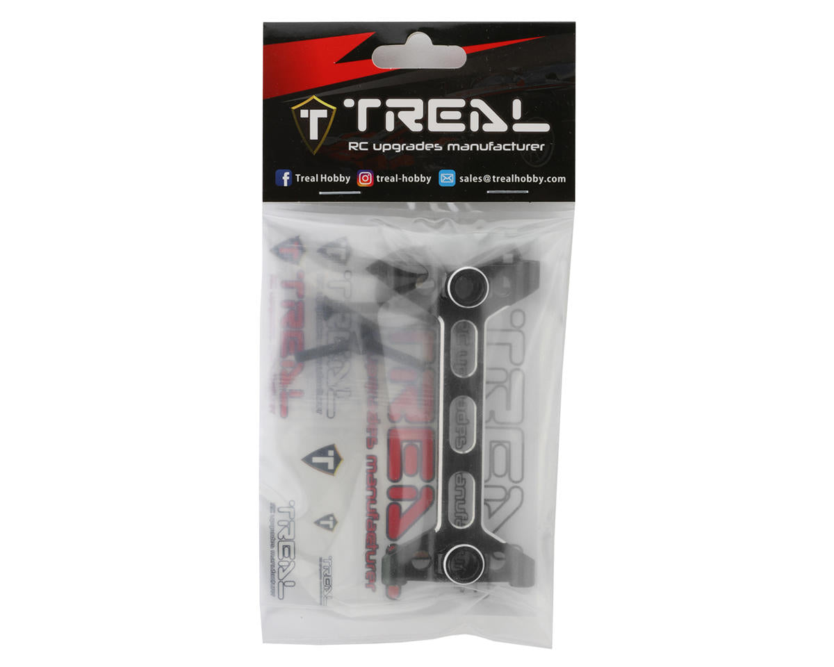 Treal Hobby Axial SCX6 Aluminum Rear Chassis/Shock Tower Brace (Black)