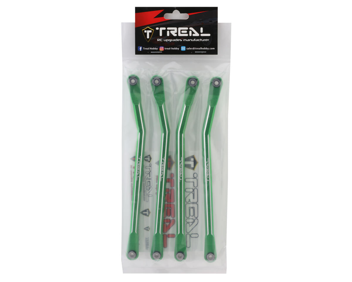 Treal Hobby SCX6 Aluminum High Clearance Link Set (Green) (4)