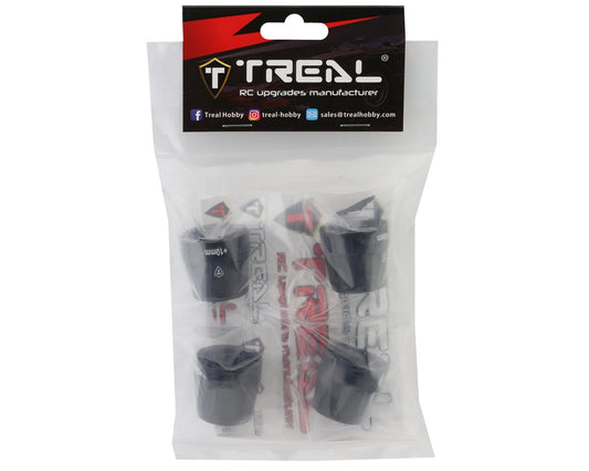 Treal Hobby Axial SCX6 Extended Aluminum Wheel Hex Hub Adapters (+10mm) (4)