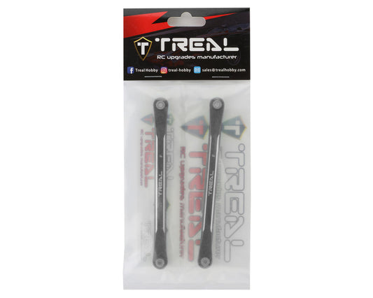 Treal Hobby Aluminum Front Suspension Camber Links for Traxxas Sledge (Black)