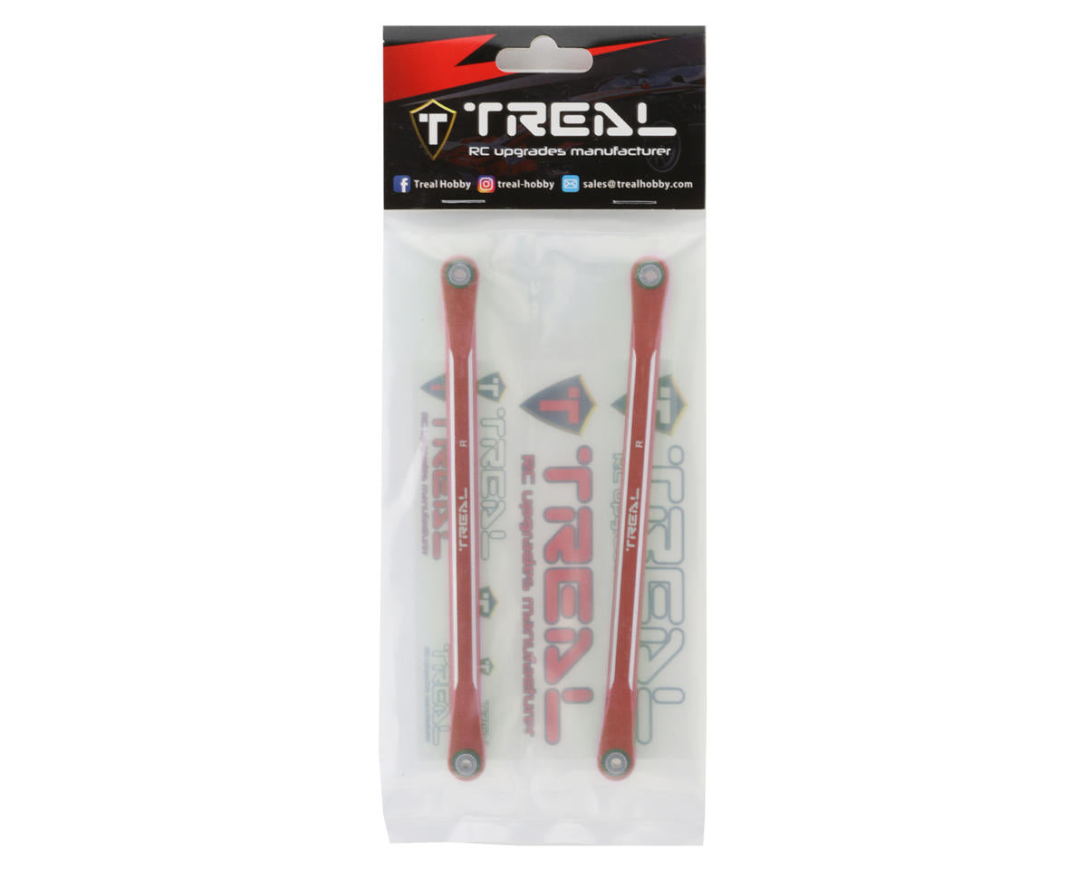 Treal Hobby Aluminum Rear Suspension Camber Links for Traxxas Sledge (Red) (2)
