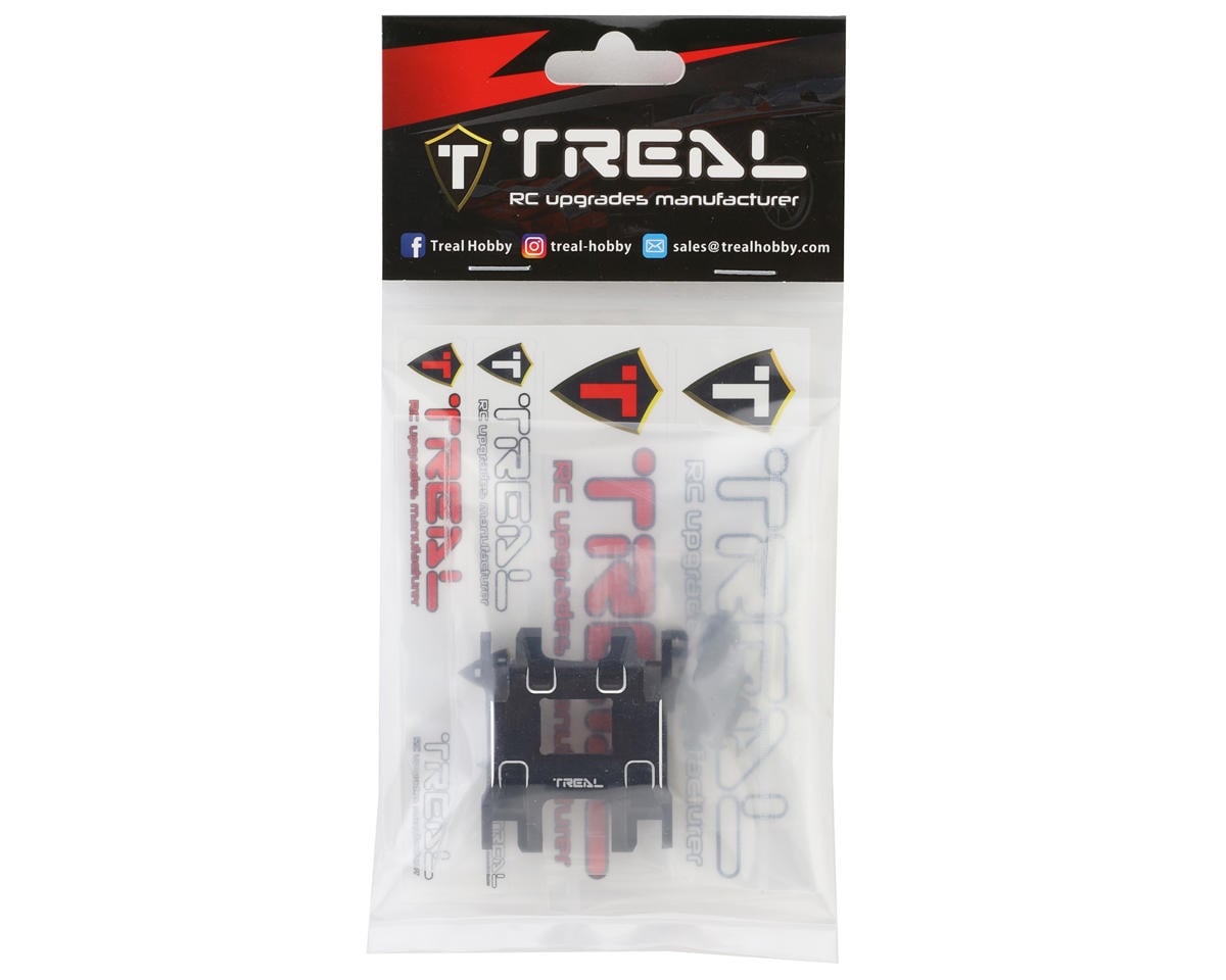 Treal Hobby Aluminum Center Skid Plate for Traxxas TRX-4M (Black)