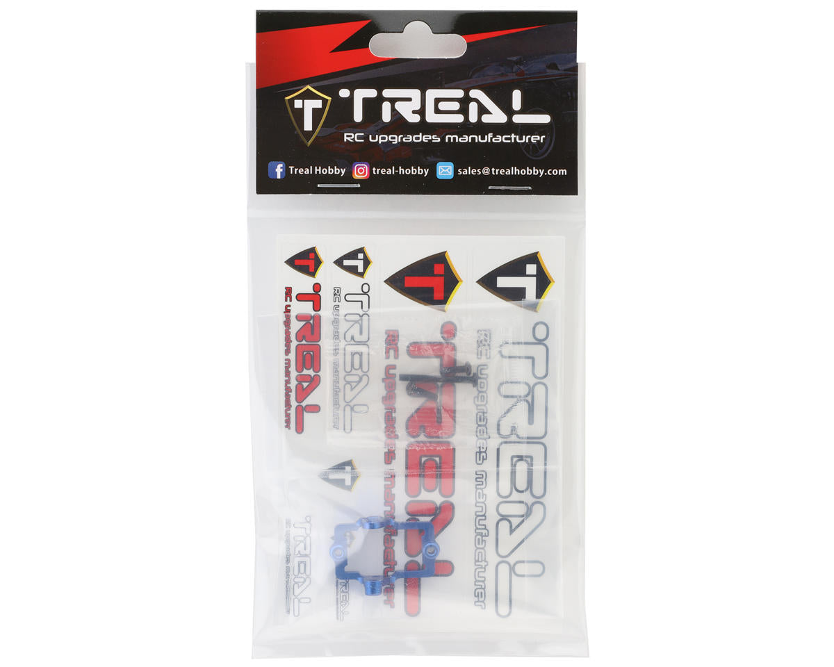 Treal Hobby Aluminum Servo Mount for Traxxas TRX-4M (Blue)