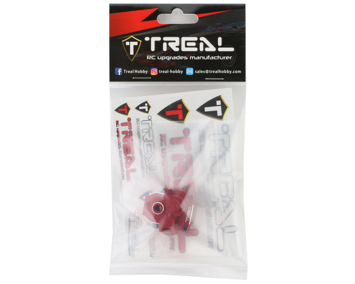 Treal Hobby Aluminum Transmission Gearbox Housing for Traxxas TRX-4M (Red)