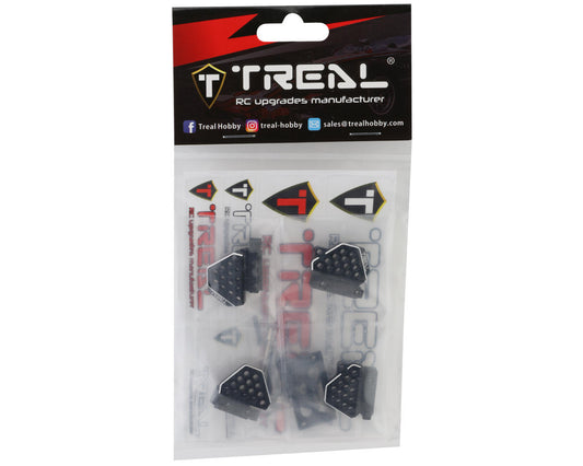 Treal Hobby Aluminum Shock Mounts Set for Traxxas TRX-4M (Black)
