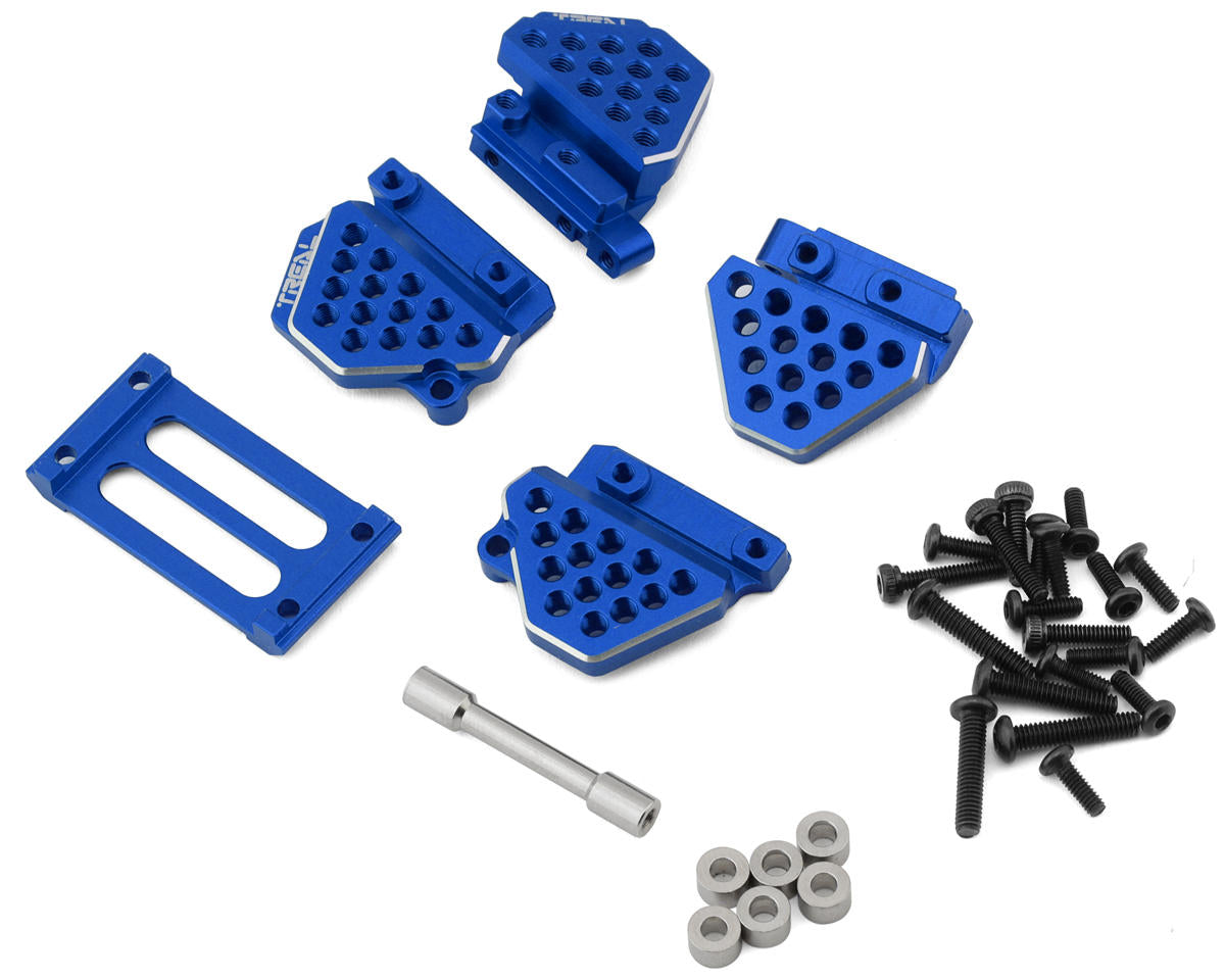 Treal Hobby Aluminum Shock Mounts Set for Traxxas TRX-4M (Blue)