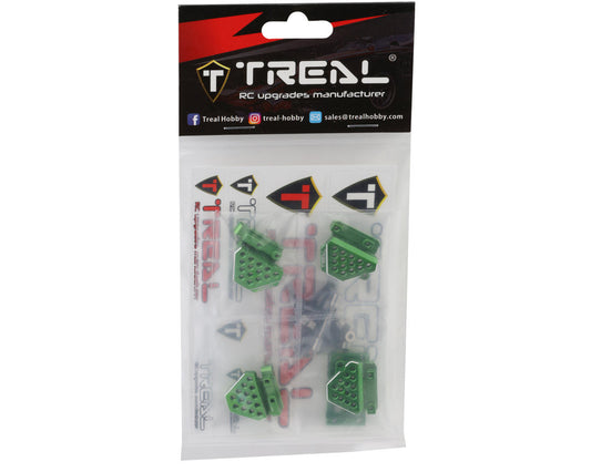 Treal Hobby Aluminum Shock Mounts Set for Traxxas TRX-4M (Green)