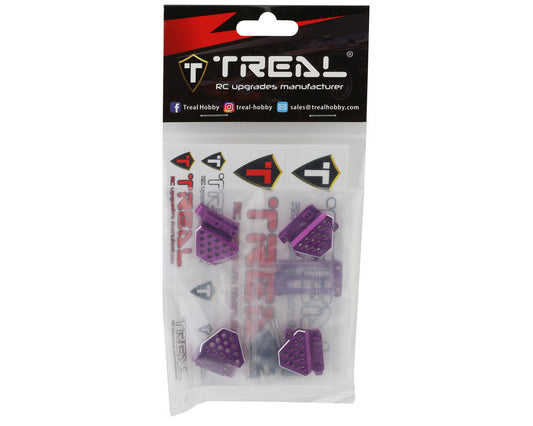 Treal Hobby Aluminum Shock Mounts Set for Traxxas TRX-4M (Purple)