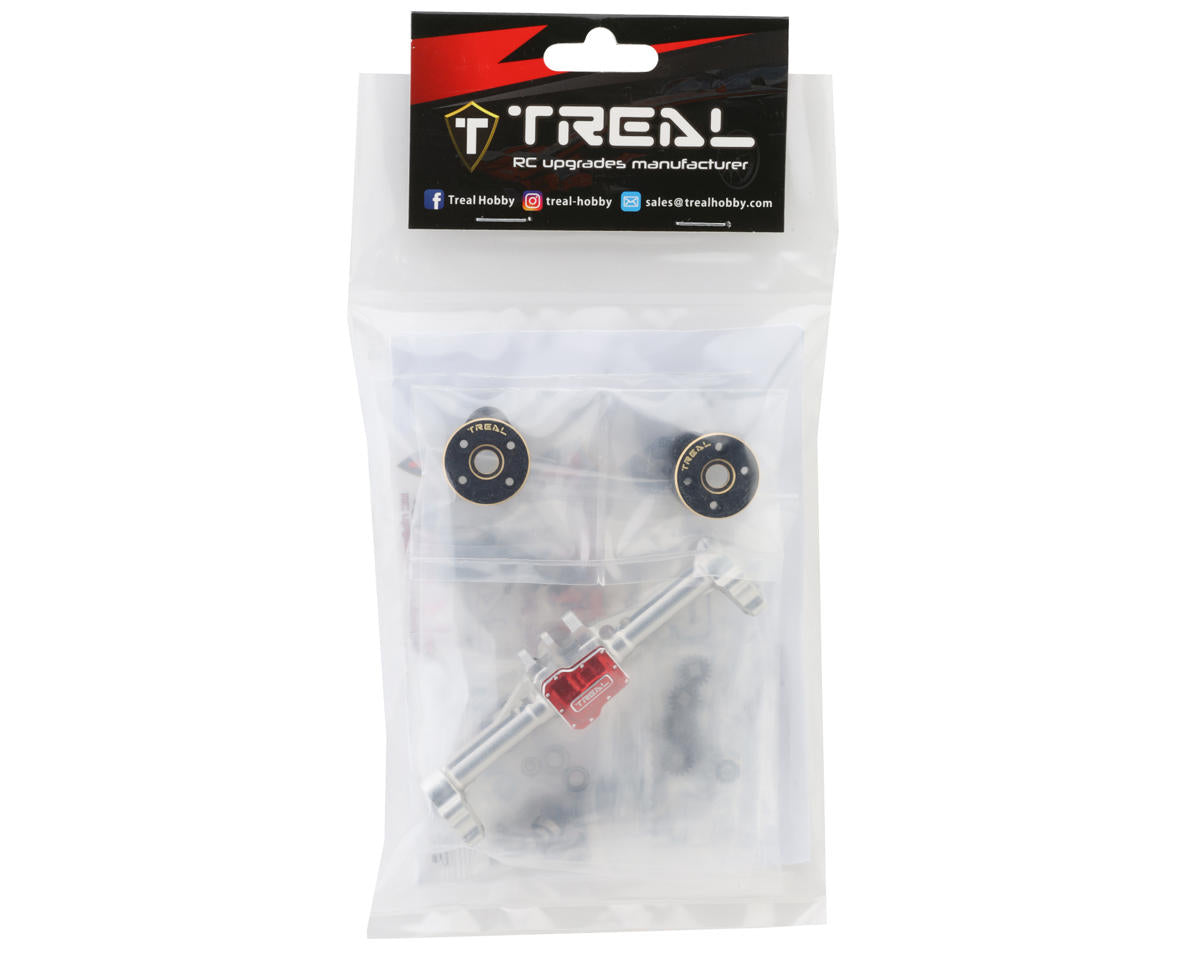 Treal Hobby Aluminum Complete Rear Portal Axle for Traxxas TRX-4M w/Brass Covers