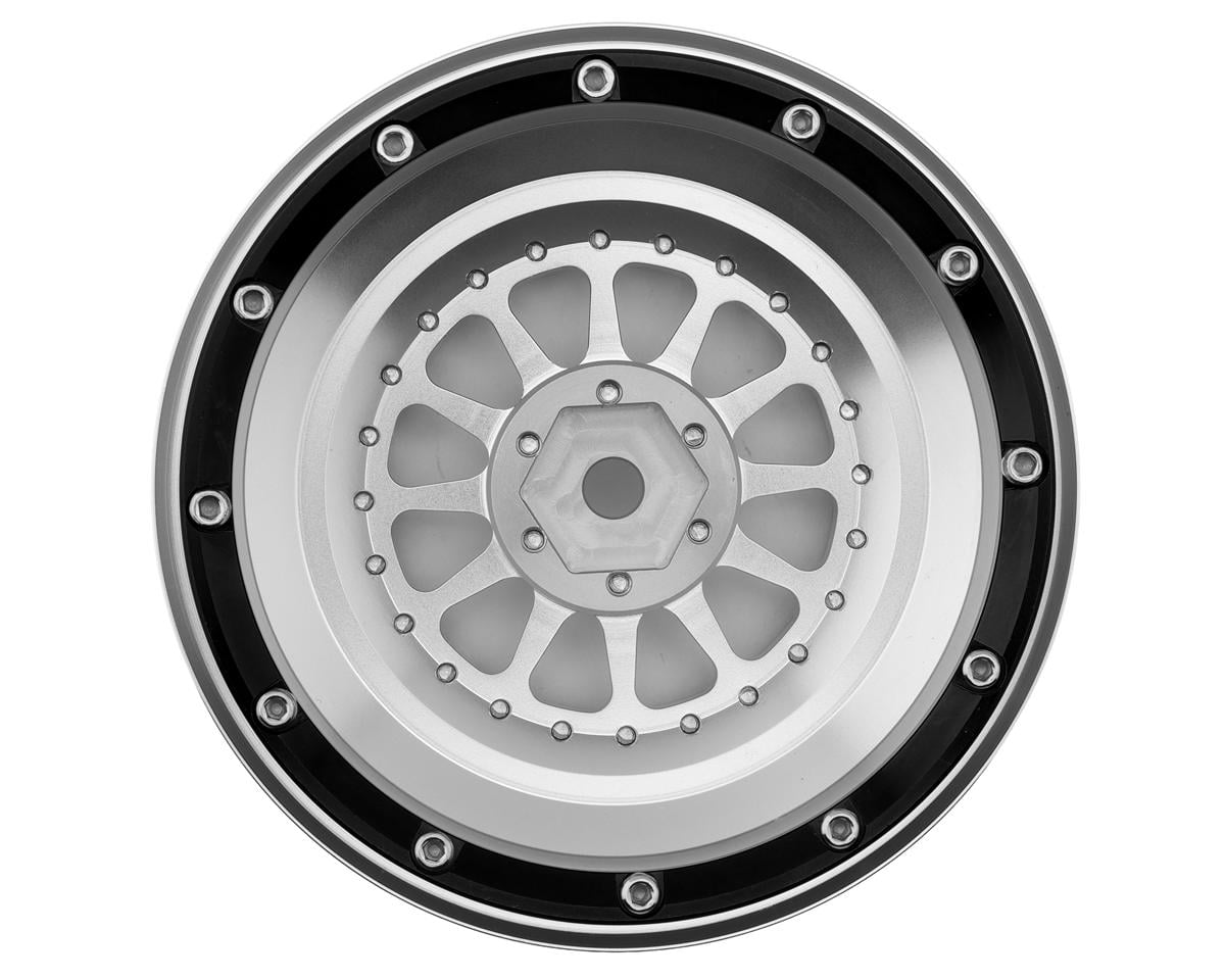 Treal Hobby Type B Aluminum Beadlock Wheels for Traxxas® UDR® (Black/Silver) (2)