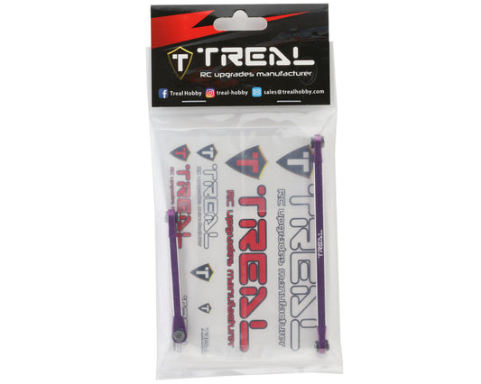 Treal Hobby Axial UTB18 Aluminum Front Steering Linkage Set (Purple)