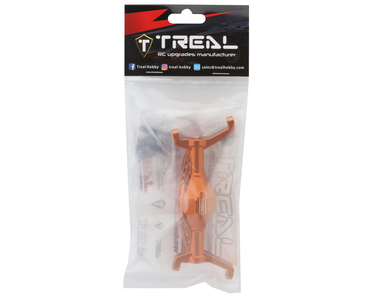 Treal Hobby Axial UTB18 Aluminum Front Axle Housing (Orange)