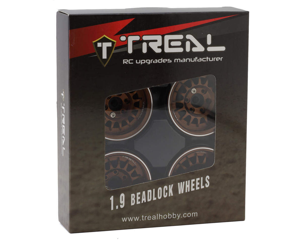 Treal Hobby Type N 1.9" Multi-Spoke Beadlock Wheels (Bronze) (4)