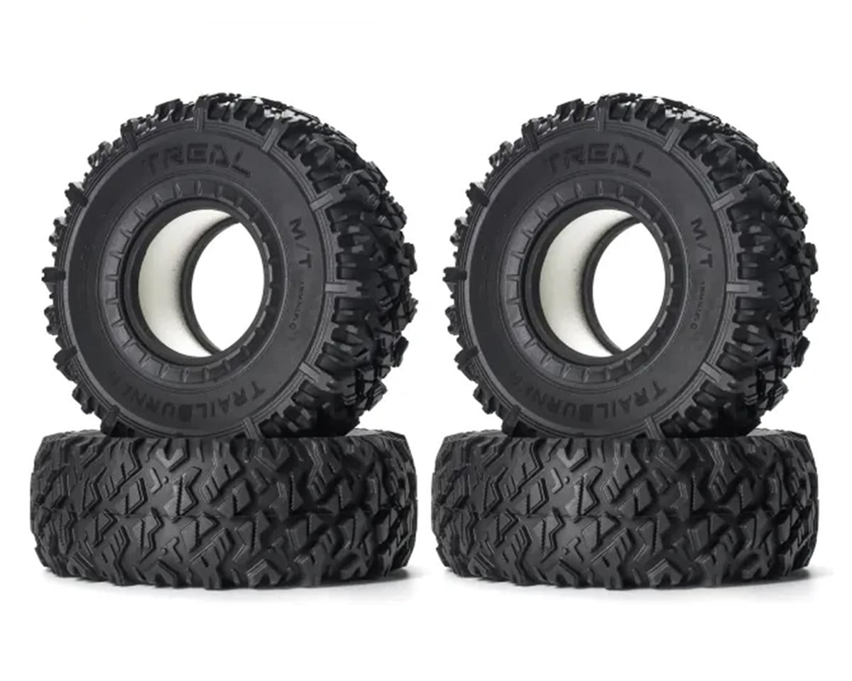 Treal Hobby Trailburner 1.9" Rubber Rock Crawler Tires (4)