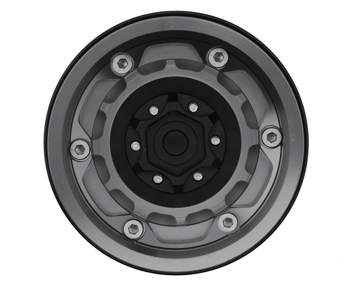 Treal Hobby 1.9" Type-M Aluminum Crawler Beadlock Wheels (Titanium)