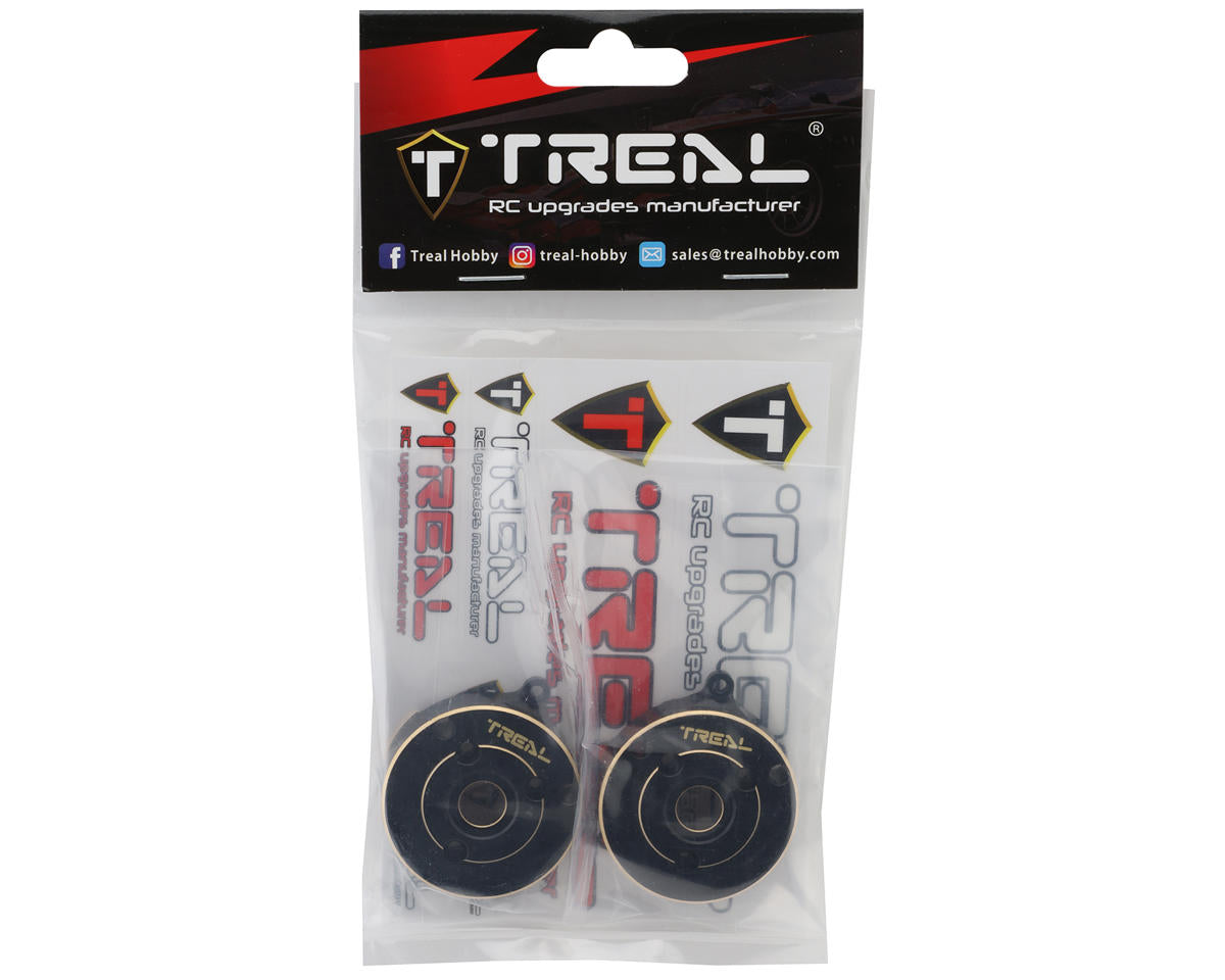 Treal Hobby Vanquish VRD/VS4-10 Brass Rear Portal Covers (87.05g ea)