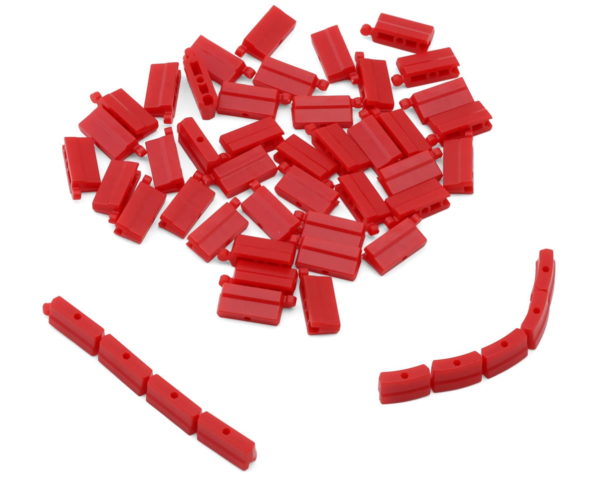 Turbo Racing Micro RC Track Mat Fence Set (Red) (50Pcs)