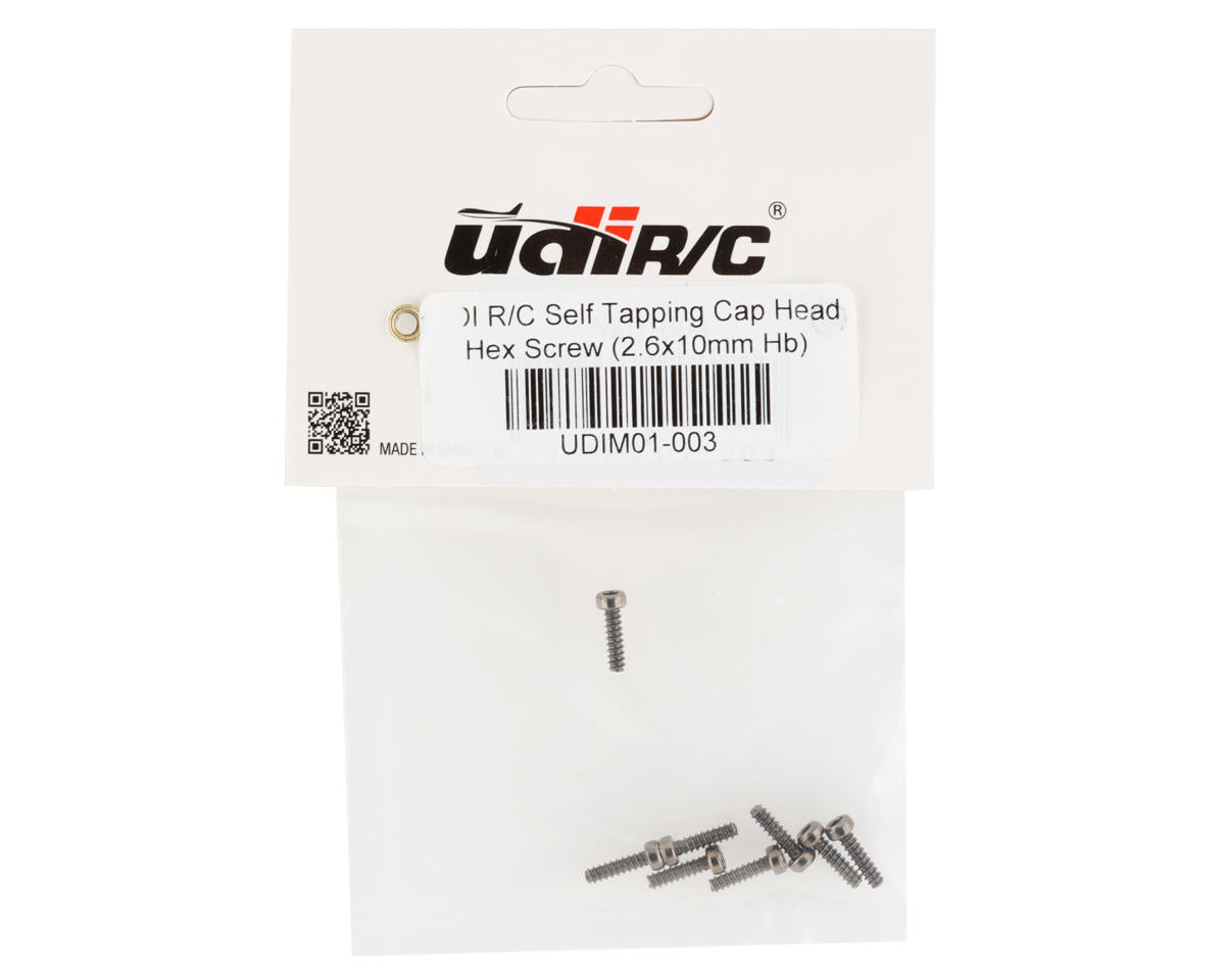 UDI RC 2.6x10mm Cap Head Self-Tapping Screws (8)