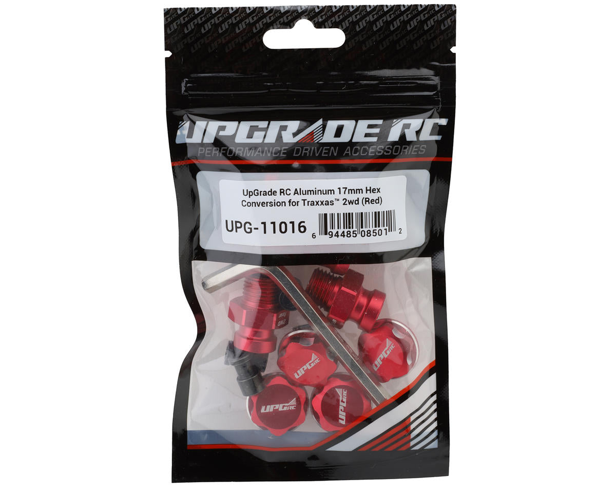 UpGrade RC Aluminum 17mm Hex Conversion for Traxxas® Stampede® 2WD (Red) -