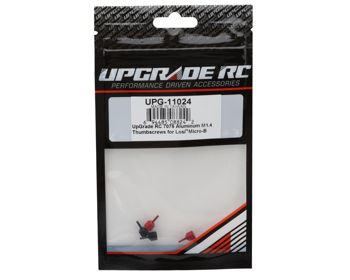 UpGrade RC 7075 Aluminum 1.4mm Thumbscrews for Losi® Micro-B™ & Micro-T™