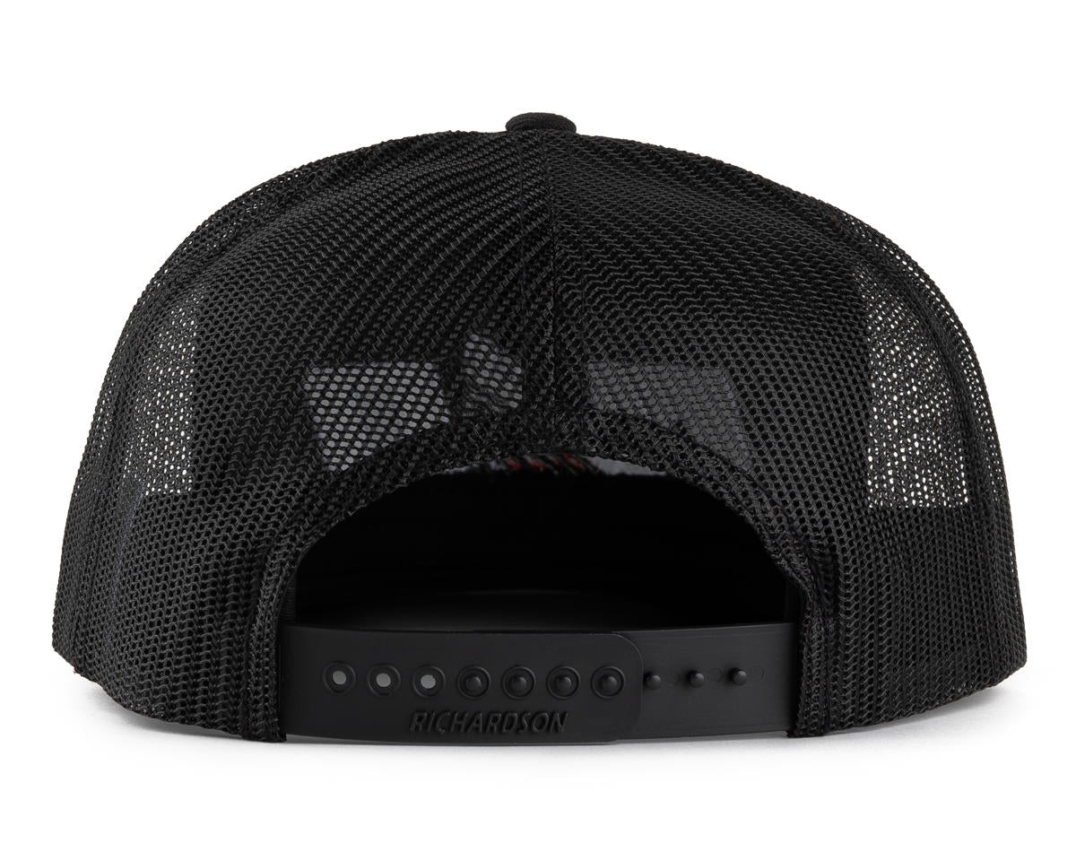 UpGrade RC RAD Flat Bill Trucker Hat (Black) (One Size Fits Most)