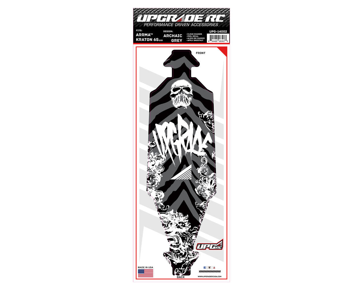 UpGrade RC Chassis Protector for Arrma® Kraton® 6S EXB (Archaic Grey) (1)