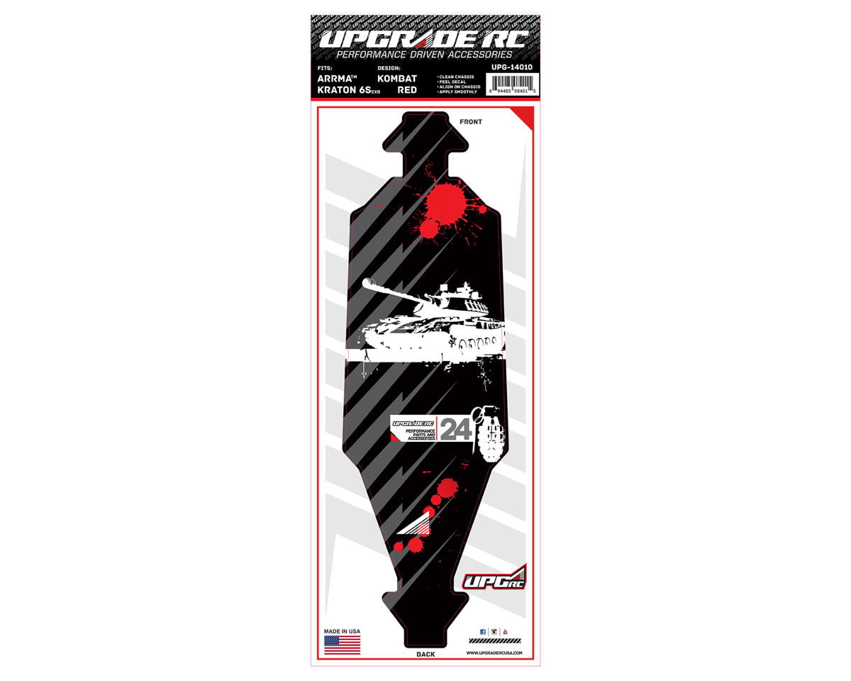 UpGrade RC Chassis Protector for Arrma® Kraton® 6S EXB (Kombat Red) (1)