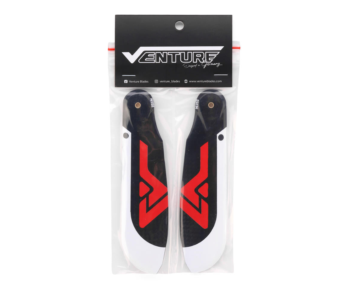 Venture Blades 114mm Premium Carbon Fiber Tail Blades (Red) (2)