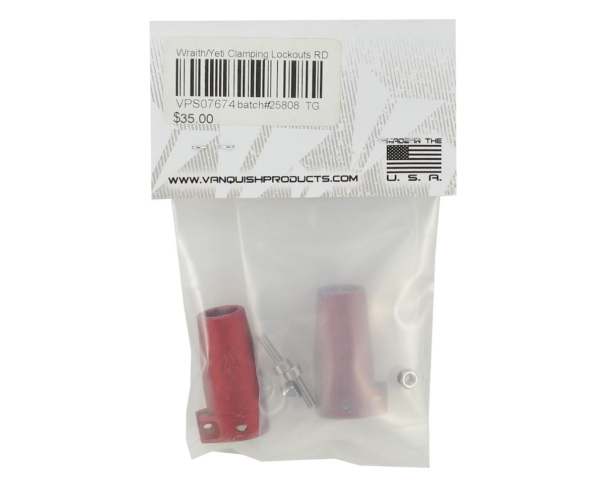 Vanquish Products Aluminum Wraith/Yeti Clamping Lockout (2) (Red)