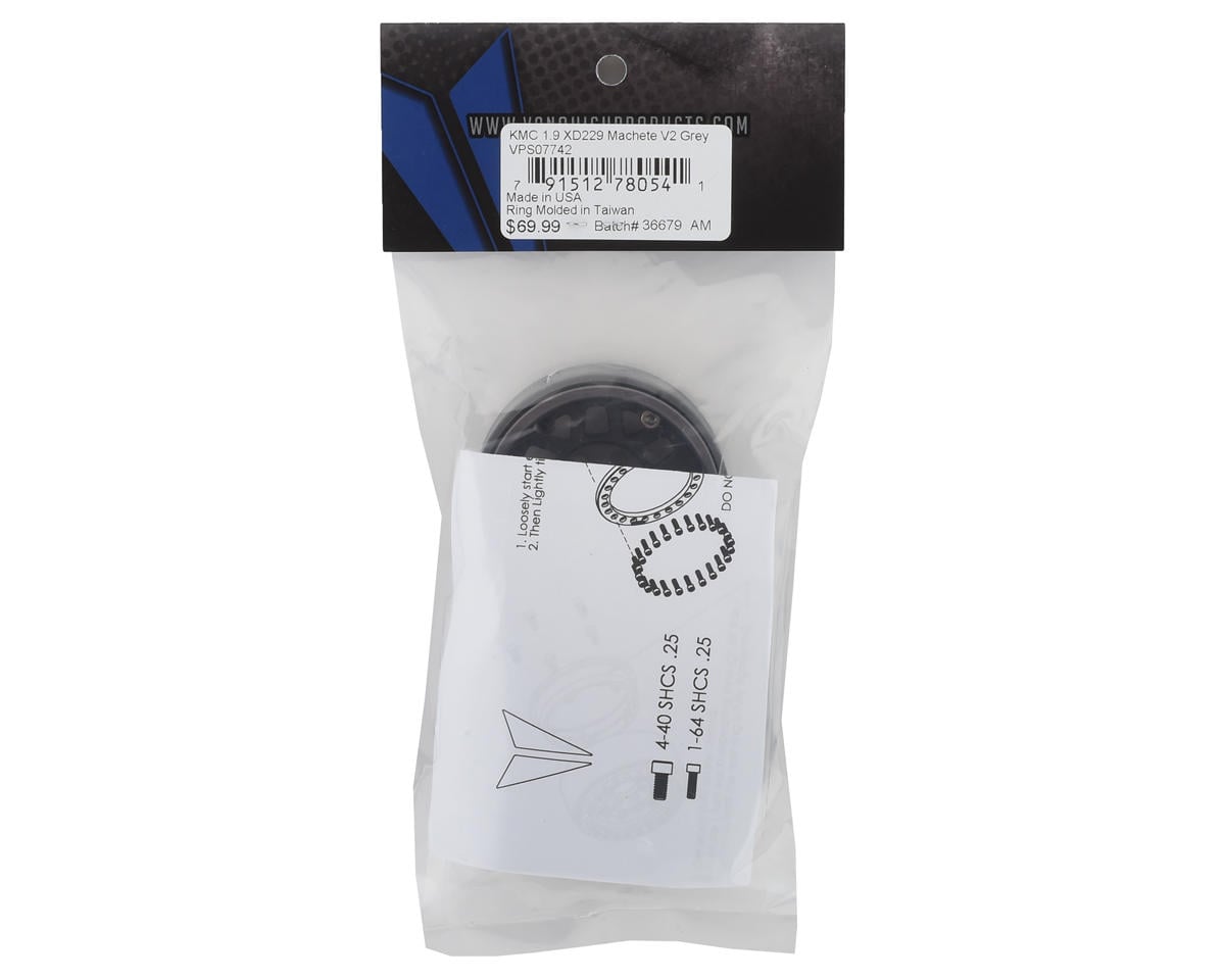 Vanquish Products 1.9" KMC XD229 Machete V2 CNC Aluminum Crawler Beadlock Wheels