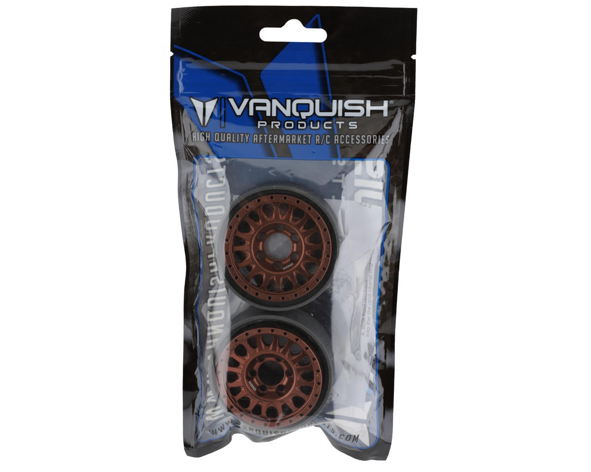 Vanquish Products 1.9" KMC KM445 Impact CNC Aluminum Crawler Beadlock Wheels