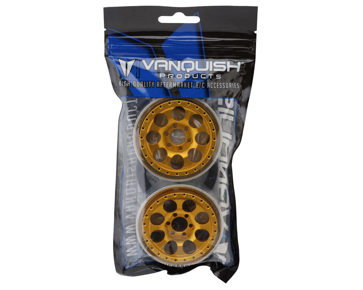 Vanquish Products 2.2" KMC KM237 Riot CNC Aluminum Crawler Beadlock Wheels