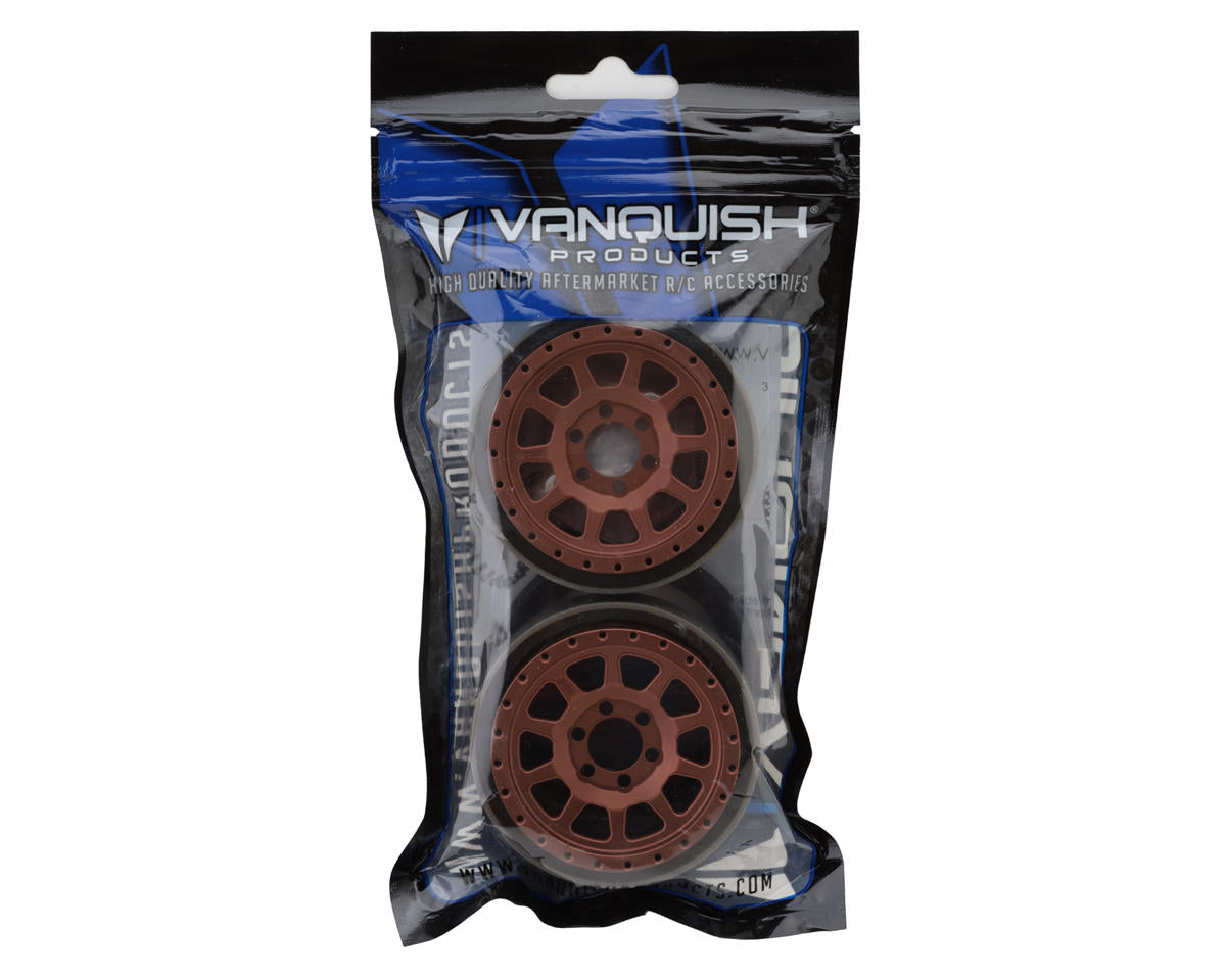 Vanquish Products 2.2" Battle Born Wheels Sierra CNC Aluminum Crawler Beadlock