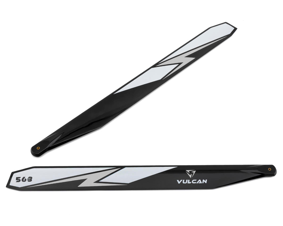 Vulcan Rotors 563mm Carbon Fiber Main Blade Set (Silver)