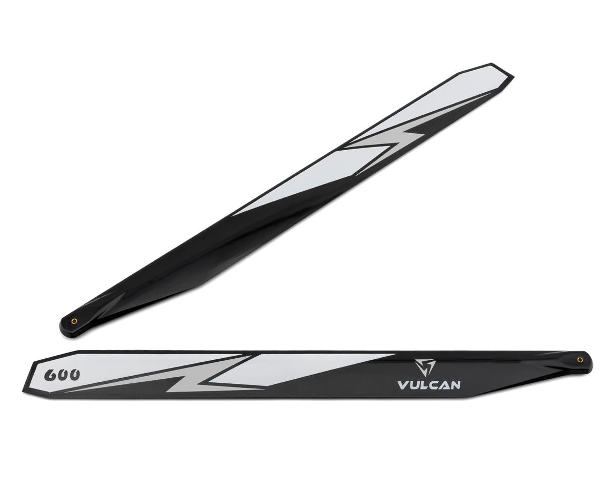 Vulcan Rotors 600mm Carbon Fiber Main Blade Set (Silver)