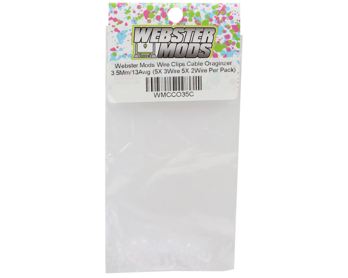 Webster Mods Wires & Cables Organizer Clips (Clear) (13AWG)