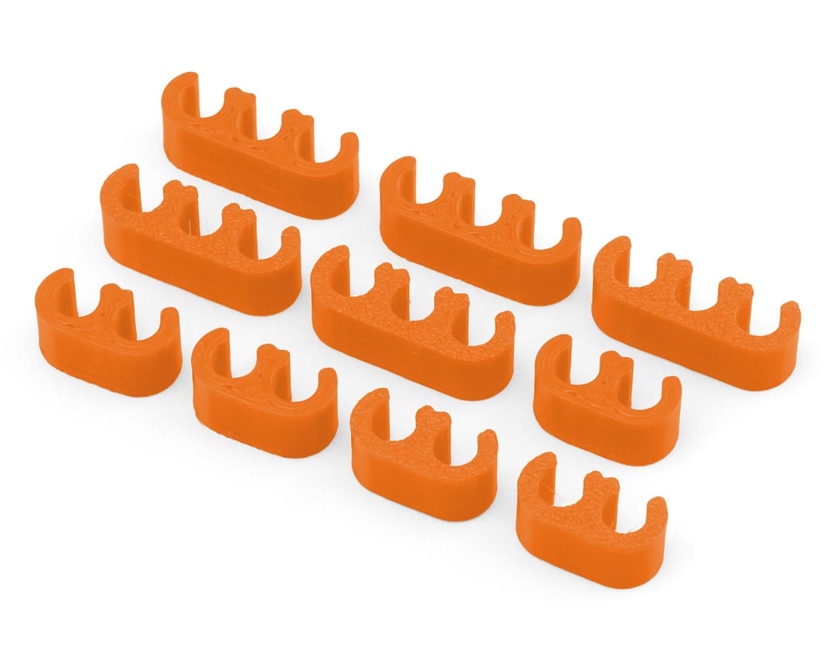 Webster Mods Wires & Cables Organizer Clips (Orange) (11AWG)
