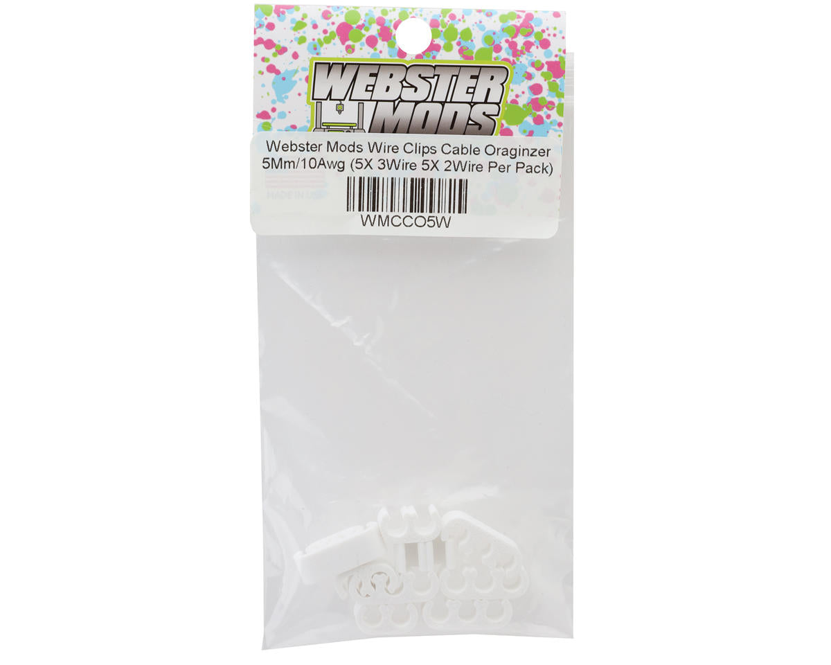 Webster Mods Wires & Cables Organizer Clips (White) (10AWG)
