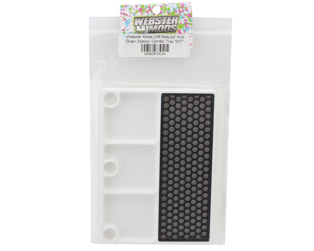 Webster Mods Differential Rebuild & Drain Tray (White) (178x127mm)