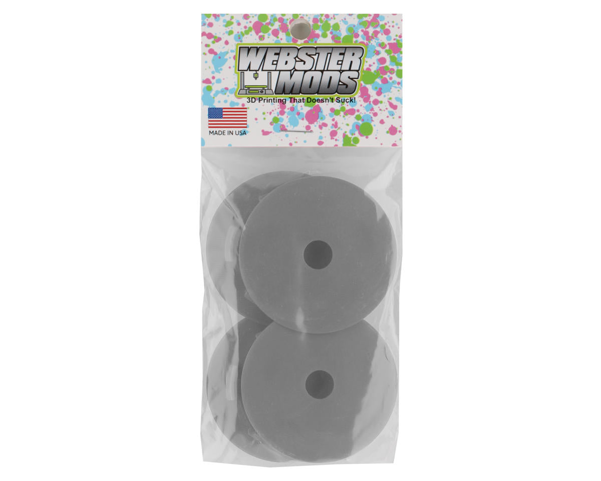 Webster Mods Solid Spoked Wheel Mud Plugs for Traxxas Slash (Grey) (4)