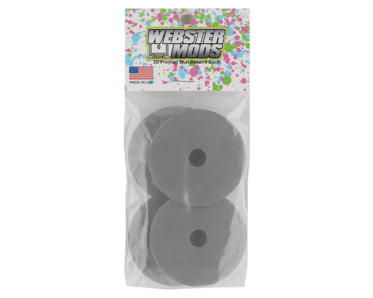 Webster Mods Split Spoked Wheel Mud Plugs for Traxxas Slash (Grey) (4)