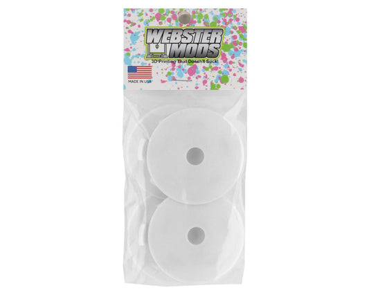 Webster Mods Split Spoked Wheel Mud Plugs for Traxxas Slash (White) (4)