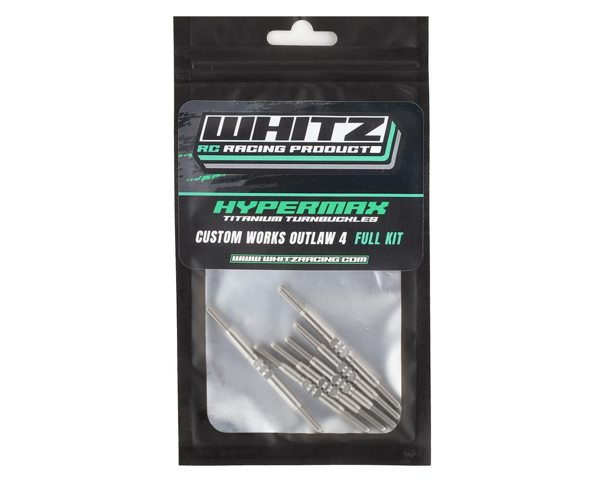 Whitz Racing Products HyperMax Outlaw 4 3.5mm Titanium Turnbuckle Kit (Silver)