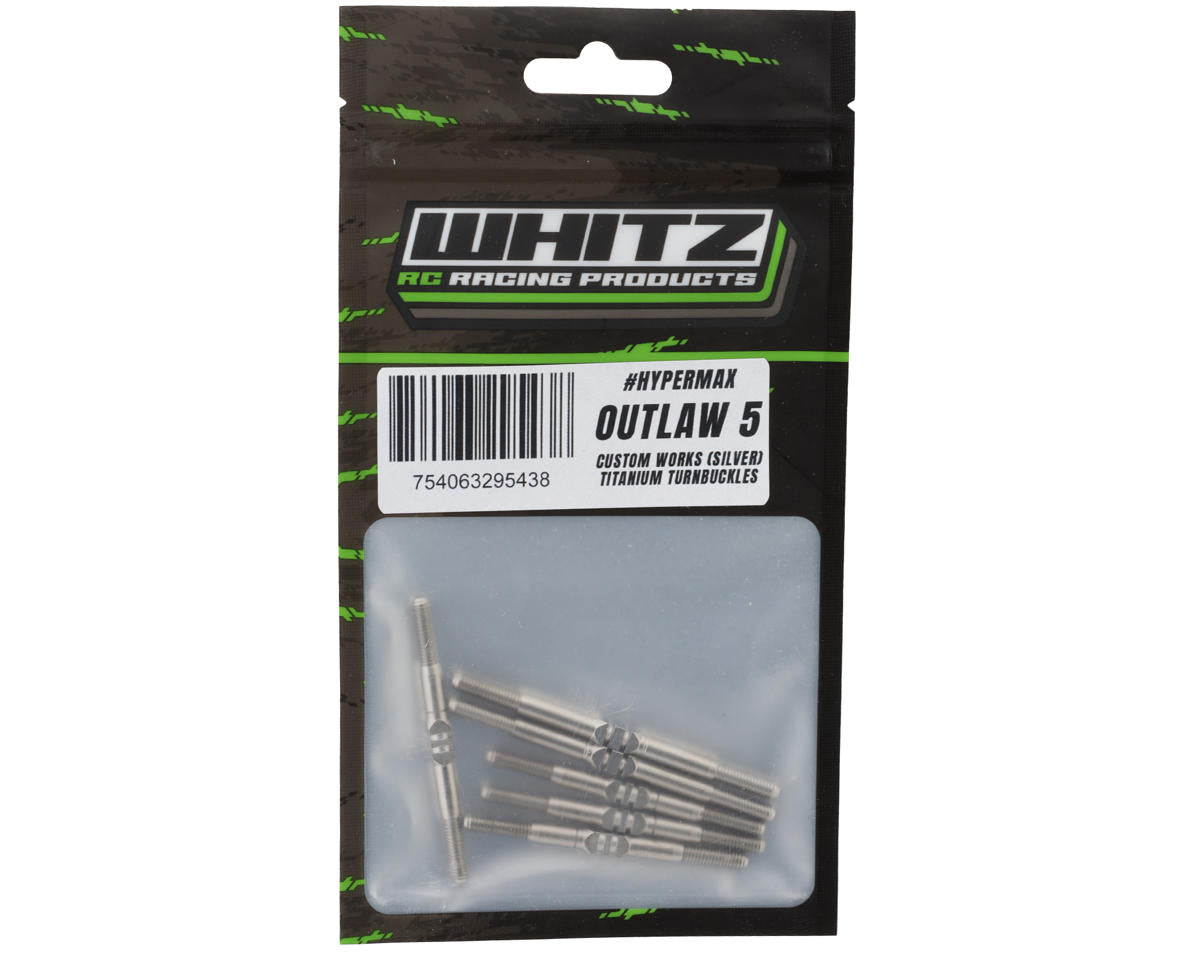 Whitz Racing Products Custom Works Outlaw 5 HyperMax 3.5mm Titanium Turnbuckles
