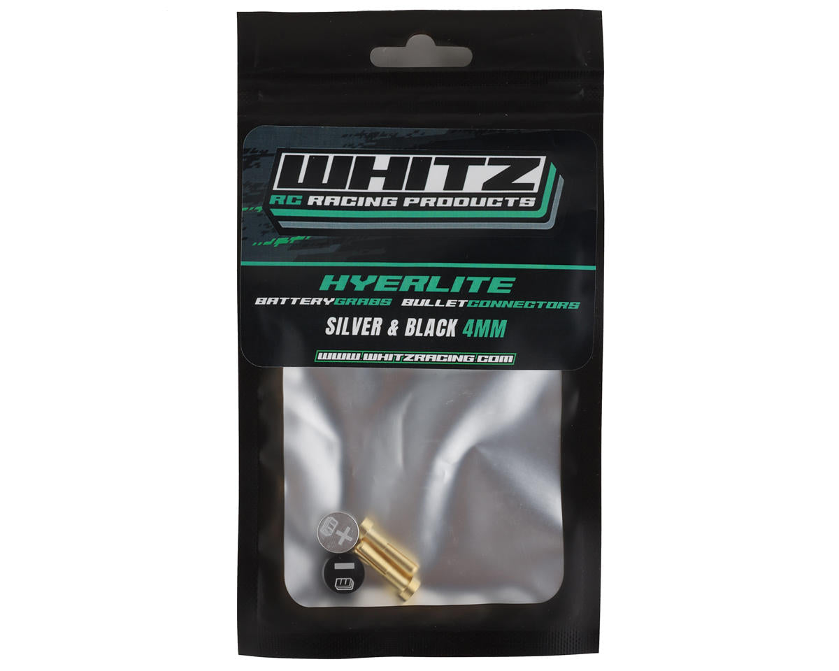 Whitz Racing Products Battery Grabs w/4mm Bullets (Silver)