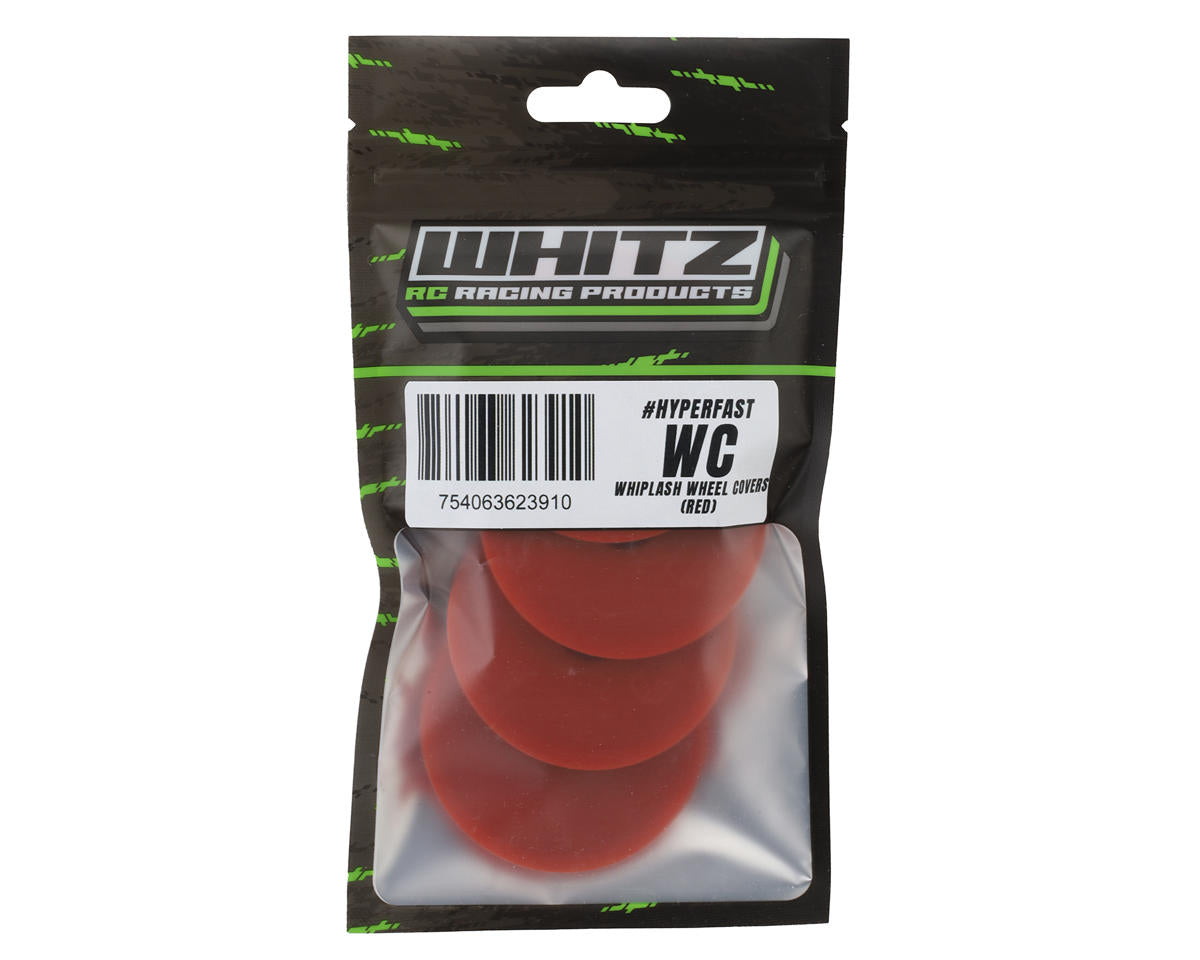 Whitz Racing Products 1/10 Whiplash Wheel Covers (Red) (4)