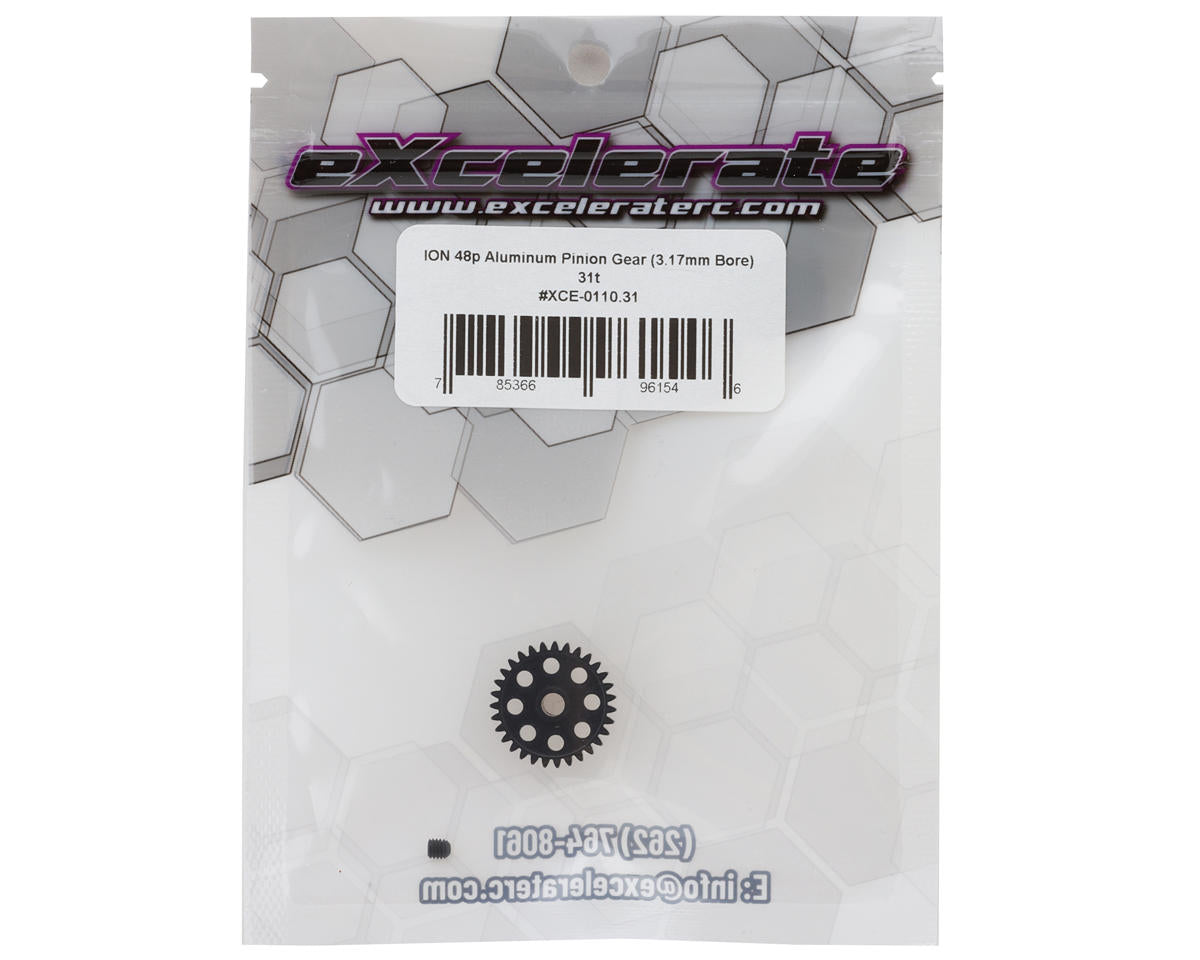 eXcelerate ION Aluminum 48p Pinion Gear (3.17mm Bore) (31T)