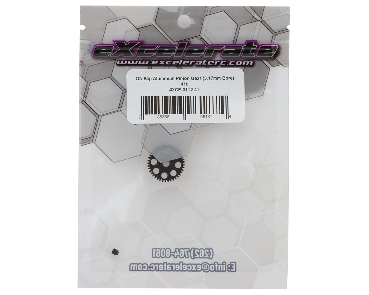 eXcelerate ION Aluminum 64p Pinion Gear (3.17mm Bore) (41T)